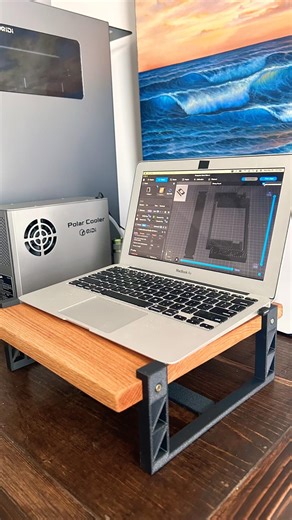 New Laptop Rack Design #3dprinting #3dprinted #laptop #diycrafts #woodworking