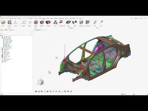 AI Powered Finite Element Modeling Software for Large Assemblies and Visualizations with HyperMesh
