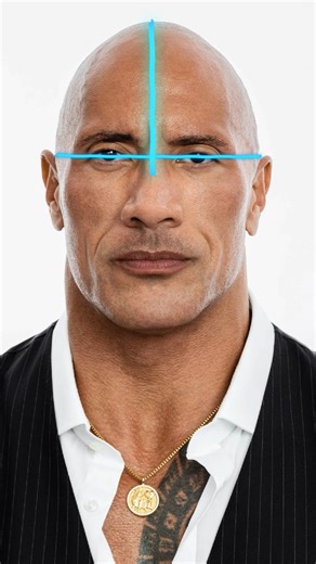 Rock (Dwayne Johnson) drawing outline,
