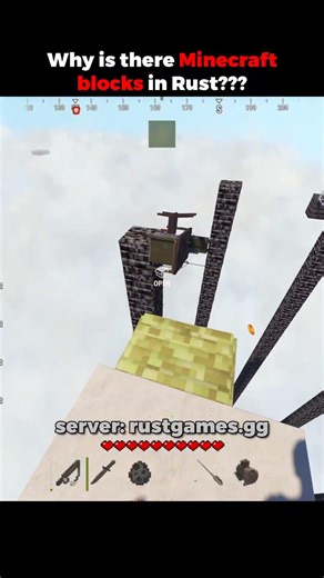 Fishing Rod is my favourite item in RustCraft #rust #rustgame #minecraft #rustcraft
