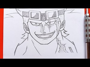 Anime Drawing|How to draw Eustass Kid from One Piece step by step