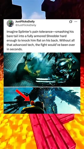 Splinter’s Pain Tolerance Is Absolutely Insane 🐢 #moviedetails