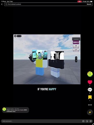 Object shows clap your hands #roadto30