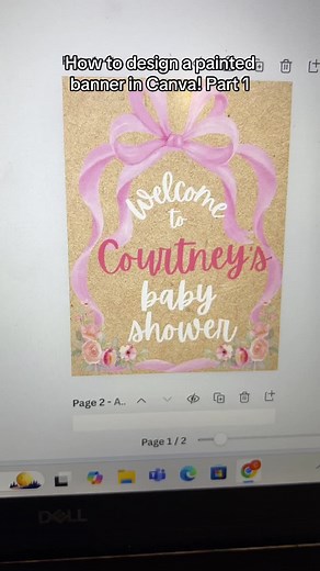 How to Design a Painted Banner in Canva!