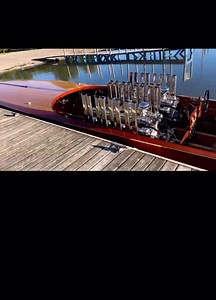 61K views · 1.4K reactions | 2 Miller V16 Engines Powering This Old Wooden Boat | HotRodHarrys.com | Facebook