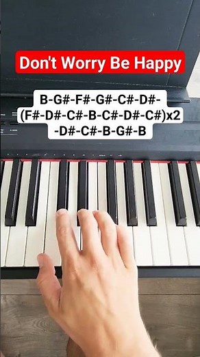 Don't Worry Be Happy - Bobby McFerrin (piano tutorial)