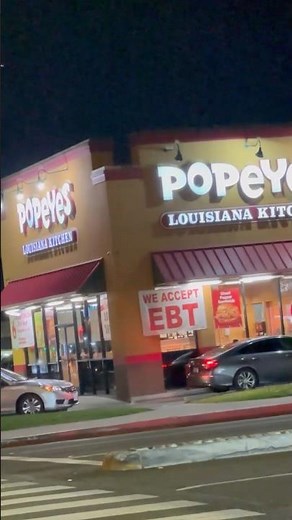 Popeyes now accepts EBT food stamps as a method of payment 🐓 #popeyes #ebtcard #fyp #explore #la