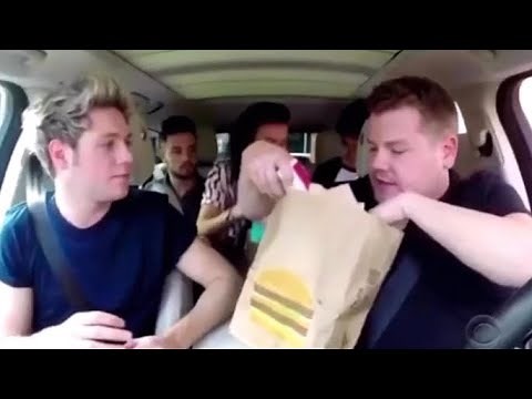 One direction Carpool Karaoke Mcdonalds footage