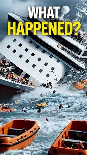 What Happens? When a Cruise Ship Sinks 😱 🚢 #shorts