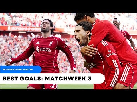 INSANE GOALS 🔥: Best goals from matchweek 3 | Premier League 2025/26