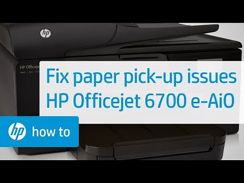 Printer Does Not Pick Up Paper | HP Officejet 6700 Premium e-All-in-One Printer (H711n) | HP