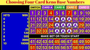 Free 4 Card Keno