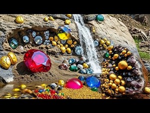 "Found a mountain full of Gold! found Gold and Gem in an ILLEGAL ground sluice"