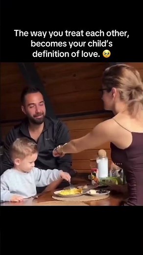 The way you treat each other… becomes your child’s definition of love. 🥹
