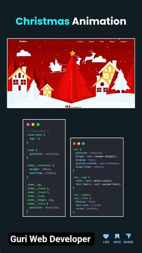 Christmas day #coding #javascript #html #css #programming #python #webdesign #shorts #viralvideo