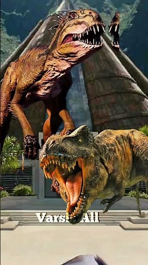 Scorpios Rex vs jurassic world rebirth all dinasore