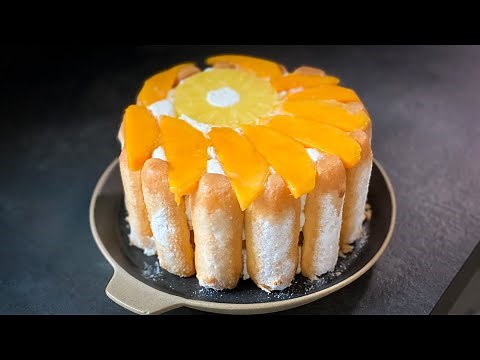 EASY MANGO PINEAPPLE CHARLOTTE RECIPE 6 INGREDIENTS