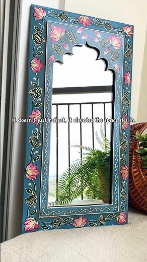 The Prettiest Mirror You’ll Ever See | Handpainted Wall Mirror by Atrangi Studio
