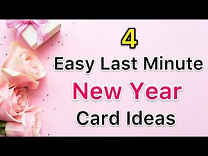 Happy new year card 2021 | how to make new year greeting card | new year card making handmade easy