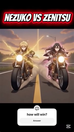 Zenitsu vs Nezuko Bike Racing ⚡🔥 | Demon Slayer Epic Anime Race #foryou #trending