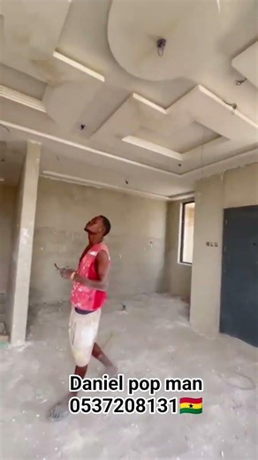 p.o.p ceiling design building in Ghana by Daniel pop man from Ghana 🇬🇭