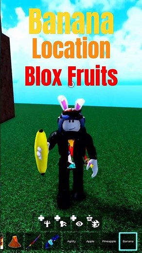 Finding Banana Location for Hungry Man Quest in Blox Fruits #shorts #roblox #bloxfruits
