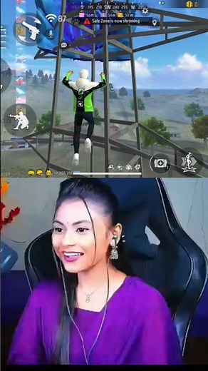 free fire Max marato game video girl gema Play video 📷 is bast free fire game short ff video #gaming