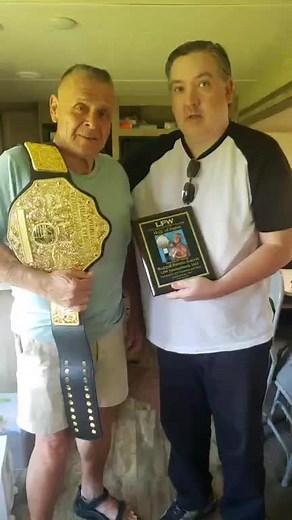 "Rugged" Ronnie Garvin inducted into our LPW Hall of Fame.