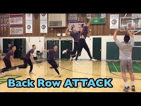 Spiking from the BACK ROW (10 foot line / 3 meter line) - How to SPIKE a Volleyball Tutorial