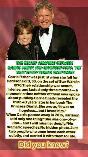 The Secret Romance Between Carrie Fisher and Harrison Ford: The True Story Behind Star Wars