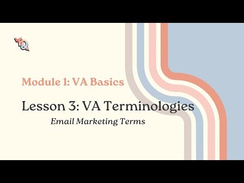 M1L3.2 | Virtual Assistant Email Marketing Terms 📩