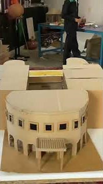 How to create a school model for cardboard easily