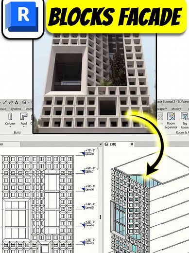 Blocks Façade Tutorial in Revit - Enhance Your Skills