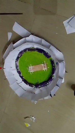 cricket stadium homemade. #art