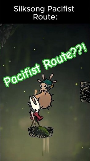Pacifist Route in Silksong... #hollowknight #silksong #gaming #shorts