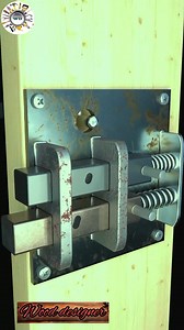 517K views · 1.2K reactions | Metal double latch  #locks #metalworking #gate #metalwork | wood designer | Facebook