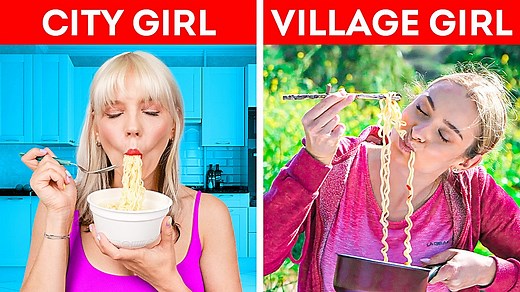 17M views · 10K reactions | City girl vs village girl - essential camping hacks  | 5-Minute Crafts | Facebook