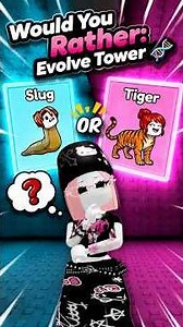 Playing “Would You Rather:Evolve Tower” 🐸🐬🐈❓ #gaming #roblox #entretenimiento