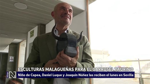 Esculturas malagueñas para los premios Carrusel Taurino de Canal Sur Radio