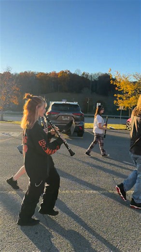 Liberty High and Trap Hill Middle getting ready for The Veterans Day Parade on Tuesday in downtown Beckley!! #bandseason2025 #LHS #majorette #schoolspirit #Raiders #RaiderNation #VeteransDay2025 | Liberty Raider Band members and friends