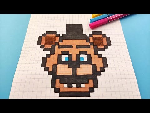 TUTO PIXEL ART - Comment dessiner Freddy Fnaf en pixel