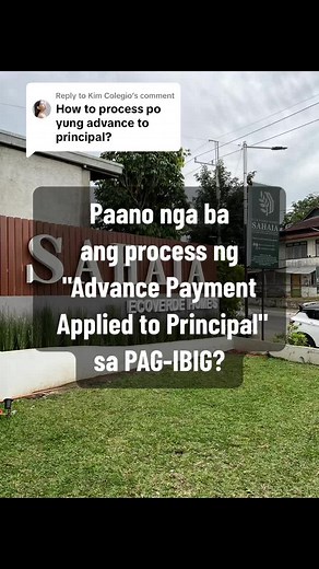 Advance Payment Applied to Principal Process Explained | PAG-IBIG Loan Tips