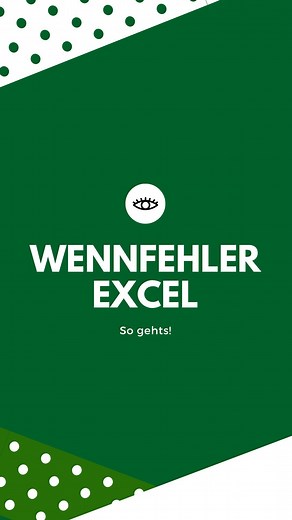 Excel.Profis | Tipps & Tricks für Excel on Instagram: "Fehler in der Formel entfernen 😎✌️ 1. Nutze =WennFehler() 2. Gebe den Wert ein der anstatt des Fehlers erscheinen soll Das war’s!😎✌️ —— #excel #exceltipps #microsoft #microsoftoffice"