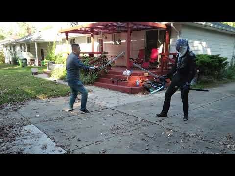 Chinese Sword Sparring Fun | 4k #sword #sparring #swordmanship #synthetic #jianfa