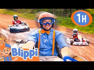 GO KART RACE: Will Blippi Win? 🏎️🏁 | BEST OF BLIPPI TOYS | Educational Videos for Kids