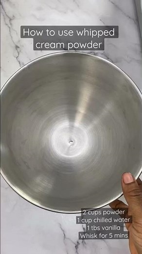 How to use whipped cream powder