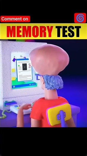 your memory test. brain test. comment on this video. #shorts #ytshorts #brain