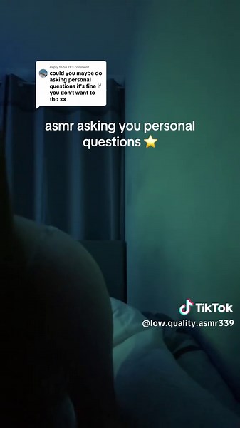 Personal Questions ASMR Session for Tingles