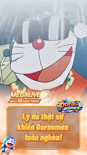 Lý do Doraemon luôn nghèo! #doraemon #shorts