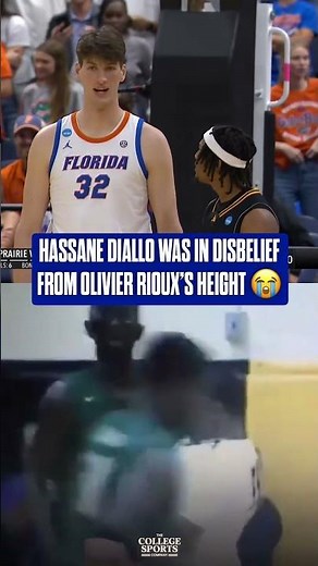 Olivier Rioux 🤝 Tacko Fall Prairie View A&M’s Hassane Diallo couldn’t believe what he was seeing 😭